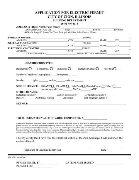zion building department|Apps/Permits :: City of Zion.